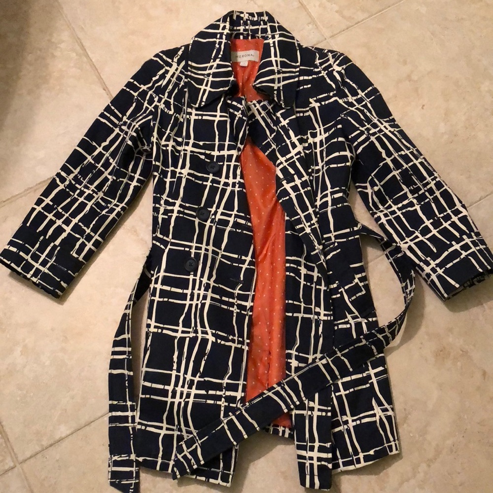 ❗️sold❗️Merona pattern trench coat